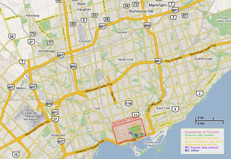 carte du toronto